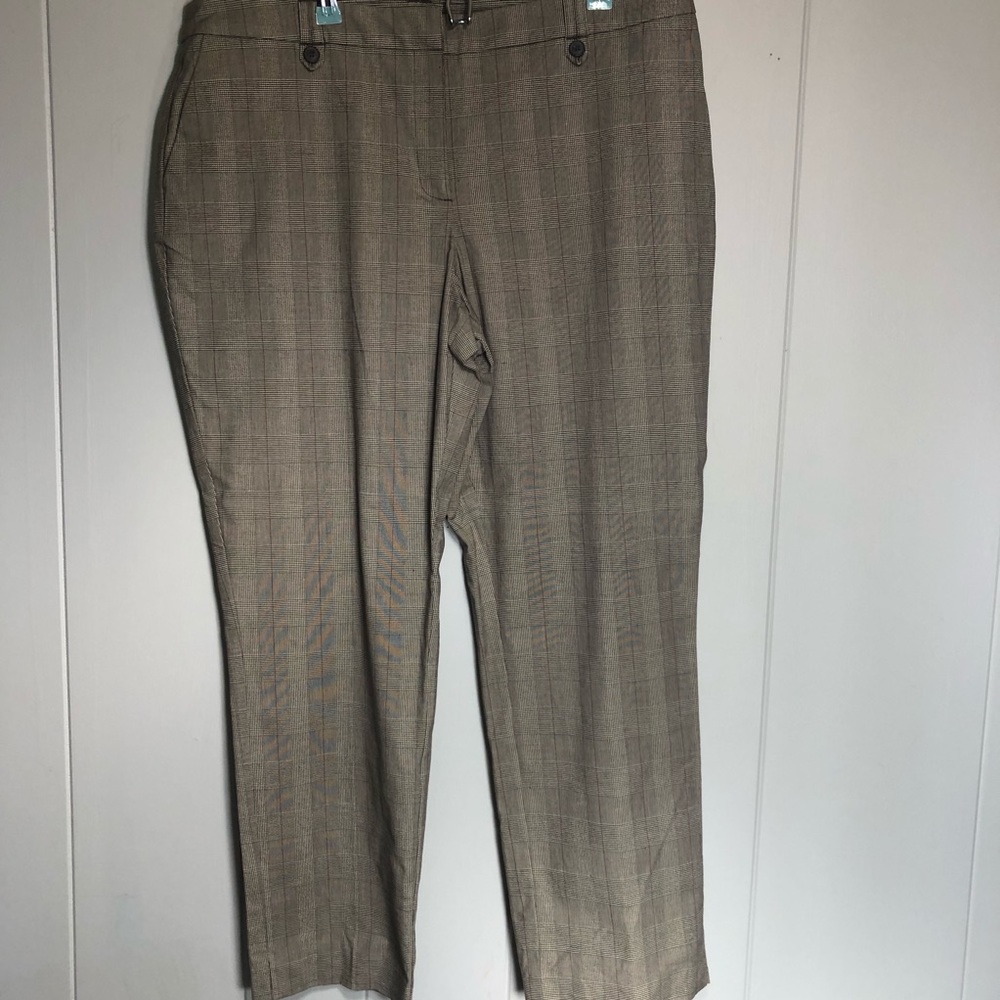 NY&Company Brown Plaid Pant